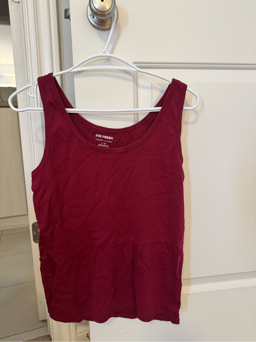 Joe Fresh Women's Scoop Neck Tank Top — Burgundy